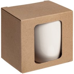 Коробка с окном для кружки Window, крафт
